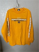 Harley Davidson Long Sleeve Shirt Yellow