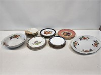 Assorted Handpainted China Plates