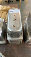 10 1/3 6IN STAINLESS STEEL CONTAINERS