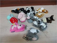 Large Lot of Fun Friends Key Chains