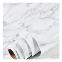 practicalWs Marble Wallpaper Granite Gray White
