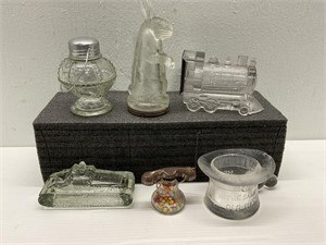 VTG Clear Glass Candy Containers