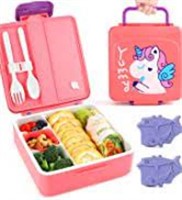 "As Is" Lehoo Castle Lunch Boxes for Kids, Bento
