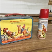 Roy Rodgers Metal Lunch Box with thermos
