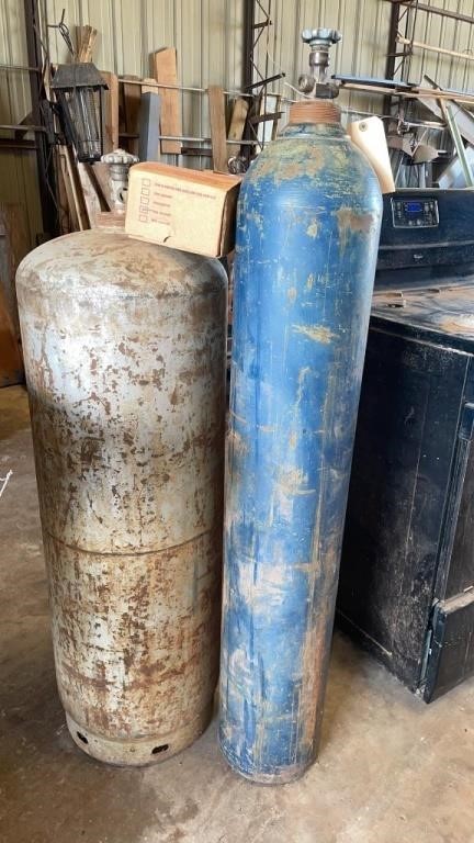 Oxygen Tank and Propane Tanks