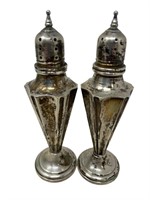 Sterling silver salt and pepper shakers