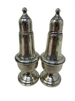 Empire Sterling silver salt and pepper shakers