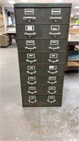 Industrial Metal 8 Drawer File Cabinet