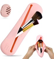 $13-TRAVEL MAKEUP BRUSH CASE SILICONE MAKEUP HOLDR