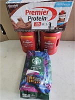 Premier Protein / Folgers & Starbucks Coffee