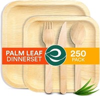 ECO SOUL 100% Compostable Palm Leaf Dinnerware Set
