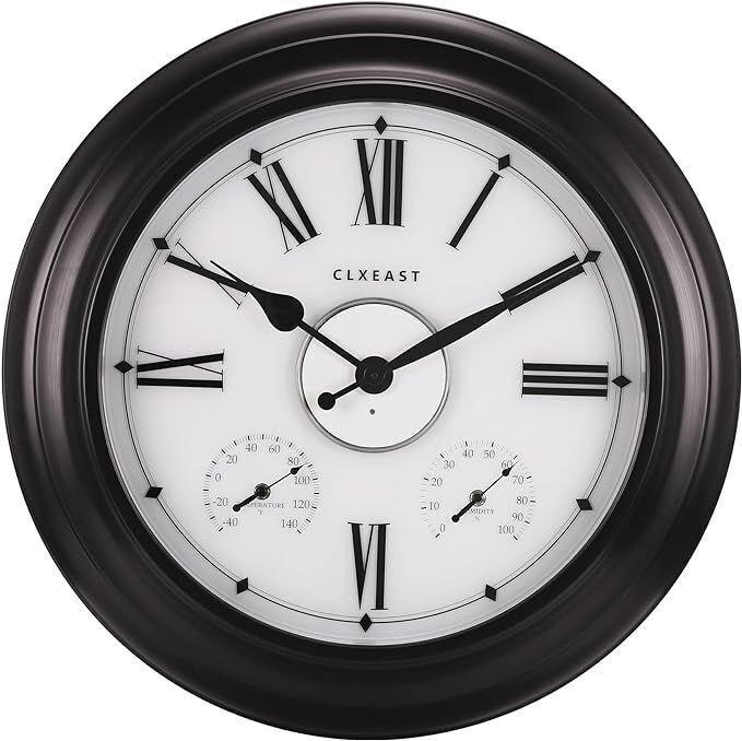 Illuminated Outdoor Indoor Clock Waterproof 24inch