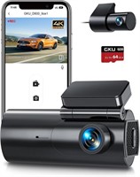 GKU Dash Cam Front and Rear Camera, 4K/2.5K Full