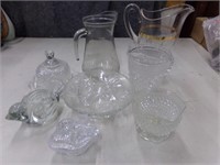 Vintage glass pitchers and more