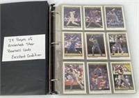 24 page binder of assorted baseball star cards