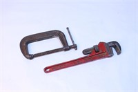 Pipe Wrench & Clamp Lot