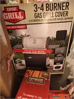 New 3-4 Burner Gas Grill Cover & Firestarters