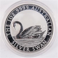 Coin Australia 2017 1 Dollar .999 Fine Silver Swan