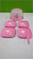 New Barbie Tupperware Mini Cake Set Cake Carrier