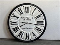 Big Anitiquite De Paris Battery Powered Wall Clock