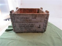 U S Military 20mm Wood Ammo Box