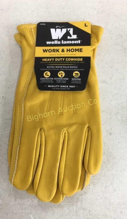 Wells Lamont Size Large HD Cowhide Leather Gloves