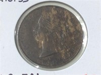 1856 (au55) Nova Scotia 1/2 Penny Token