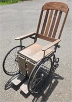Unique Vintage Wheelchair by The Colson Corp. w/
