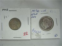 NEWFOUNDLAND 10 & 20 CENT COINS