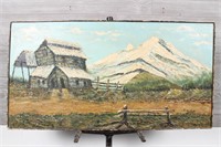 Andean Naive Landscape Painting