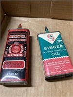 Singer & Marvel oil cans
