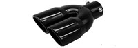 Dual Exhaust Tip 2.5 Inch Inlet 3 Inch Outlet, Adj
