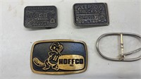 Assortment of belt buckles