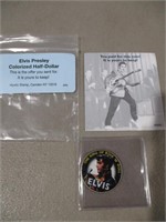 Elvis Presley Colorized Half Dollar