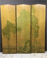 3 Vintage Large Panels For Wall Or Room Divider