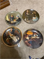 4 Normal Rockwell Collectibe plates