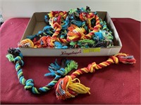 Box of rope dog toys