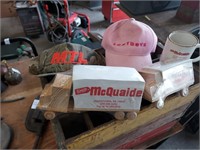 Box lot of McQuaid advertising and misc items