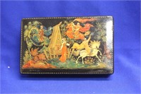 A Hand Painted Russian Lacquer Box