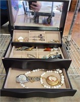 JEWELRY BOX AND CONTENTS