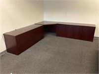 Large Corner Desk w/ Cabinets