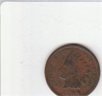 1896 US Copper Indian Head Penny