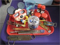 Mickey Mouse viewmaster-brass scale-marbles+++