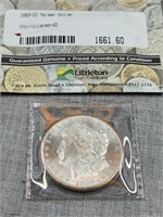 1883-CC Morgan Silver Dollar, Uncirculated-60