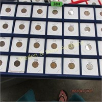 GROUP OF 56 LINCOLN WHEAT PENNIES