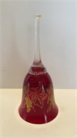 Bohemia crystal red bell