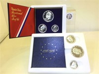 Pair of Bicentennial Silver Proof Sets in boxes
