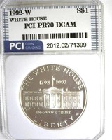 1992-W S$1 White House PR70 DCAM LISTS $145