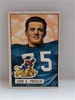 1951 Bowman #100 John G. Prchlik Detroit Lions