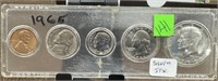 1965 UNC COIN SET SILVER JFK